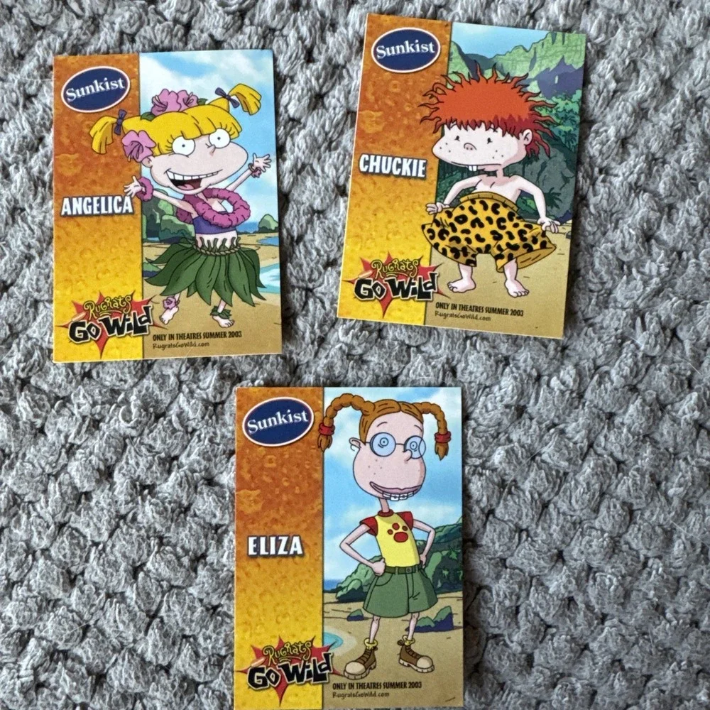 2003 Sunkist Rugrats Go Wild Movie Chuckle, Angelica, Eliza (Not Sealed)